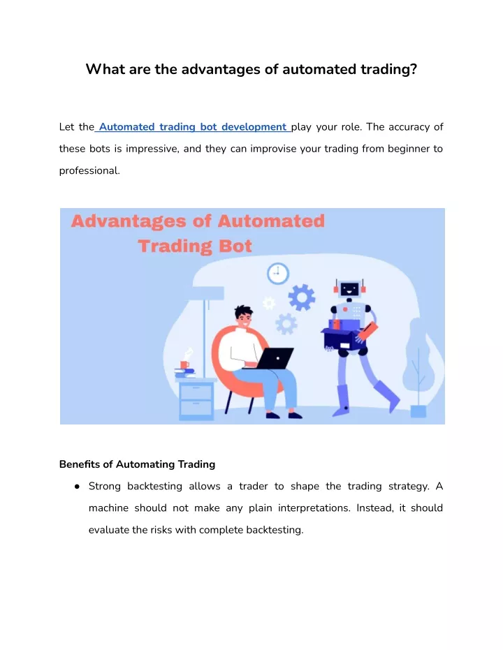 what are the advantages of automated trading