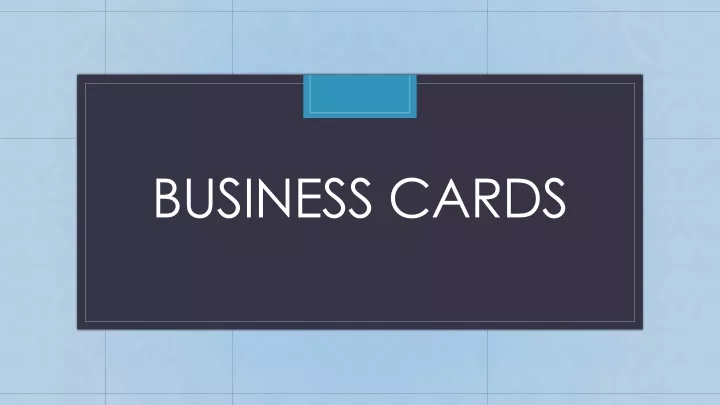 business cards