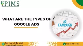 WHAT ARE THE TYPES OF GOOGLE ADS