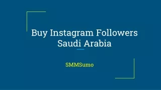 Buy Instagram Followers Saudi Arabia | SMMSumo