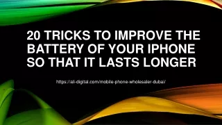 20 tricks to improve the battery of your iPhone so that it lasts longer