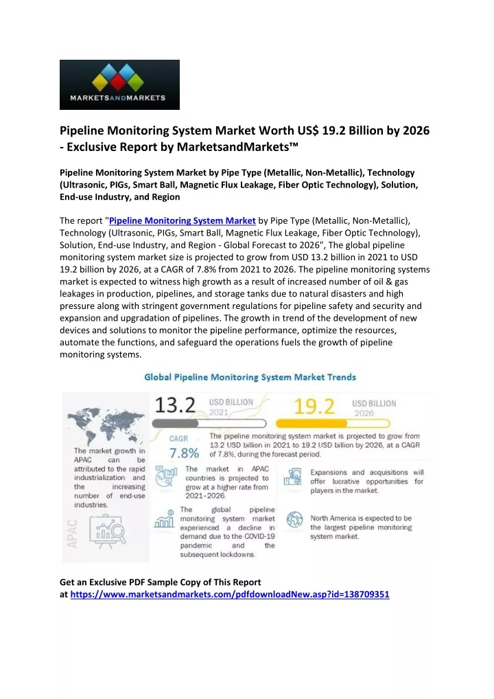 pipeline monitoring system market worth