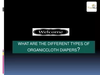What are the different types of organic cloth diapers