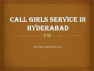 call girls service in Hyderabad