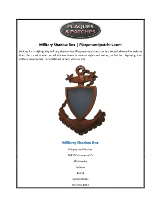 military shadow box plaquesandpatches com