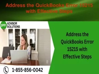 address the quickbooks error 15215 with effective steps