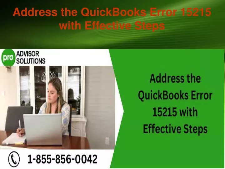 address the quickbooks error 15215 with effective steps