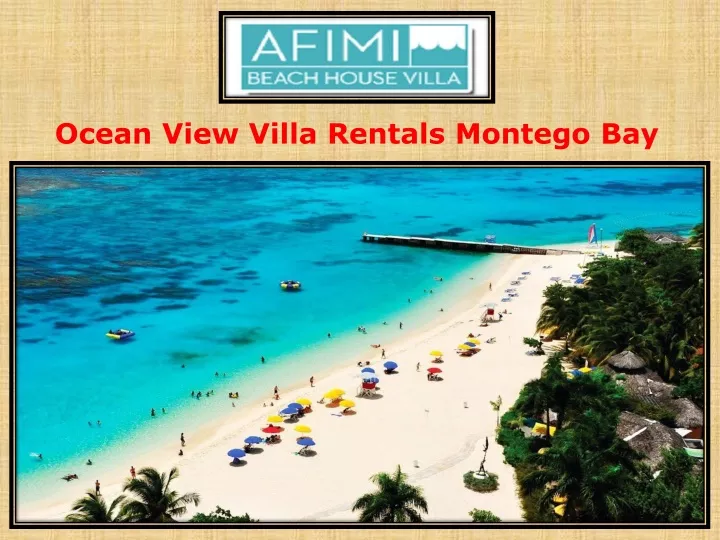 ocean view villa rentals montego bay