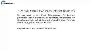 buy bulk gmail pva accounts for business