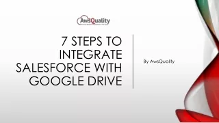 7 Steps to Integrate Salesforce with Google Drive