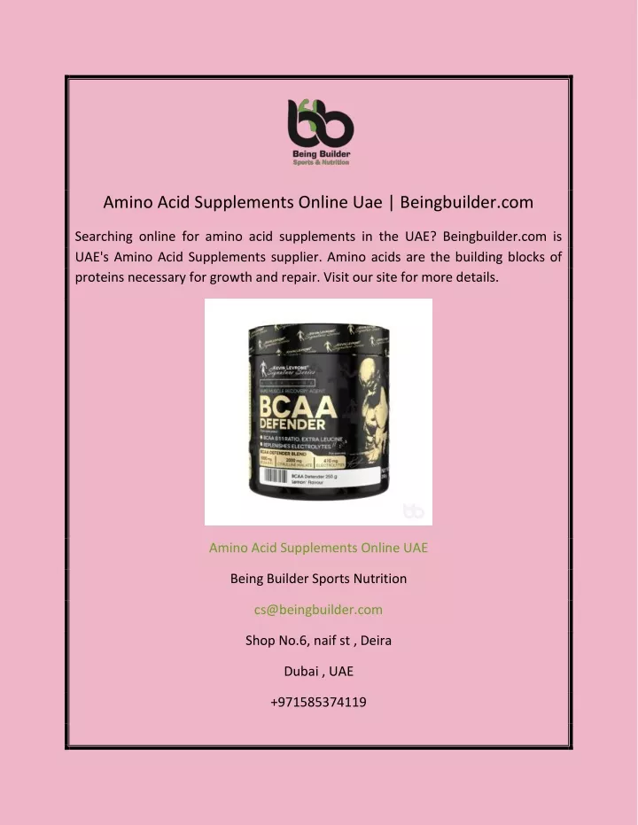 amino acid supplements online uae beingbuilder com