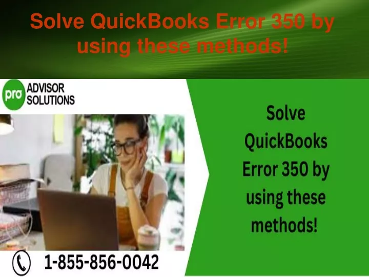 solve quickbooks error 350 by using these methods