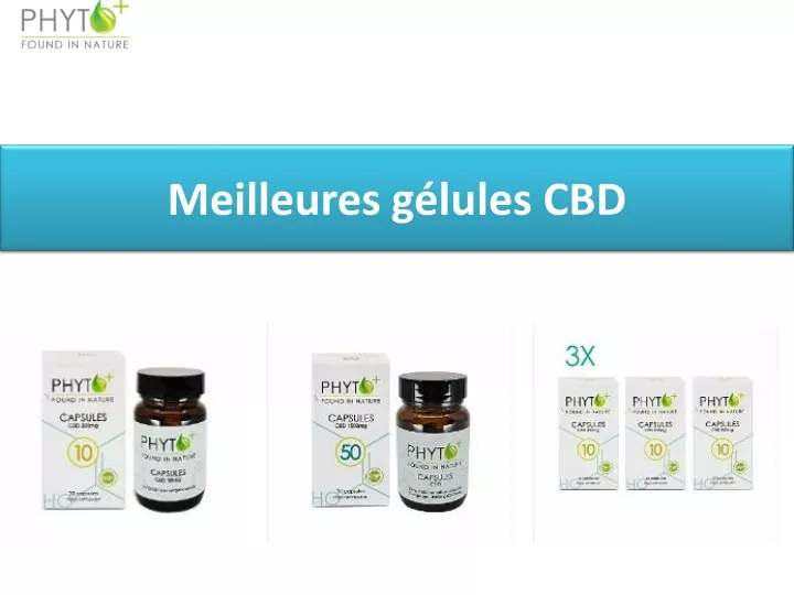 meilleures g lules cbd