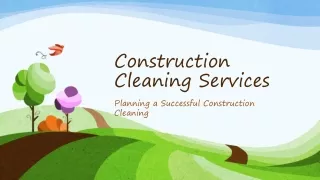 Construction Cleaning Services