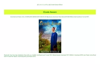 [[D.o.w.n.l.o.a.d R.e.a.d]] Cicada Season EBook