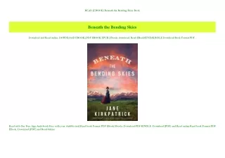 READ [EBOOK] Beneath the Bending Skies Book