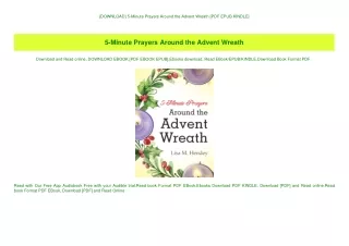 {DOWNLOAD} 5-Minute Prayers Around the Advent Wreath [PDF EPUB KINDLE]