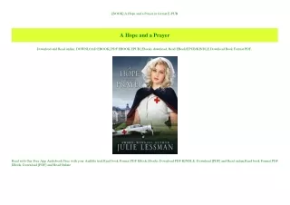 [BOOK] A Hope and a Prayer in format E-PUB