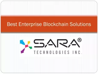 best enterprise b lockchain solutions