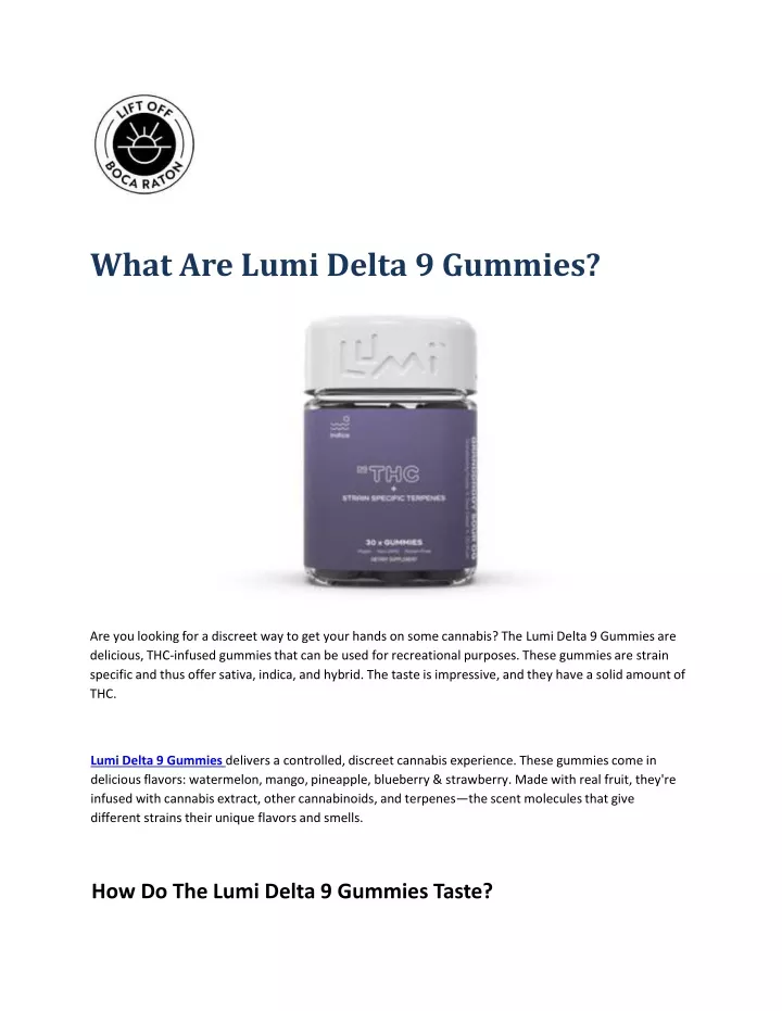 what are lumi delta 9 gummies