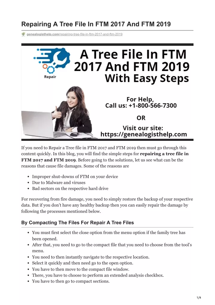 repairing a tree file in ftm 2017 and ftm 2019