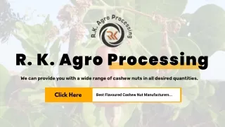 Reliable Flavour Cashew Nut Manufacturers In India