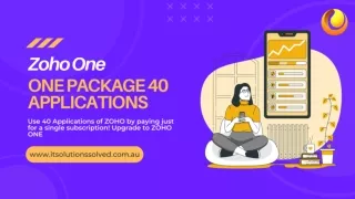 ZOHO ONE- One Package 40 application