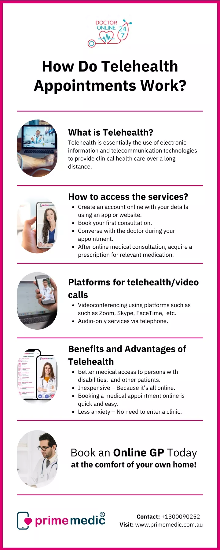 how do telehealth appointments work