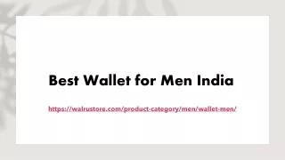 best wallet for men india