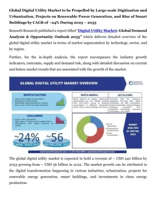 global digital utility market to be propelled