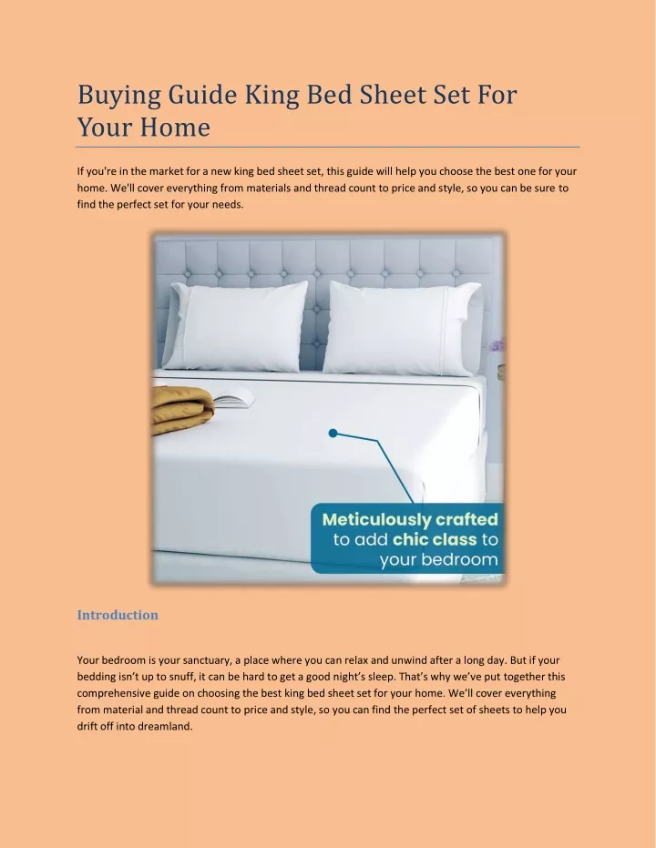 buying guide king bed sheet set for your home