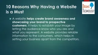 10 Reasons Why Having a Website is a Must