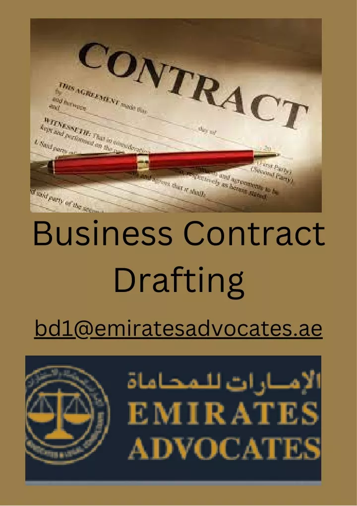 business contract drafting