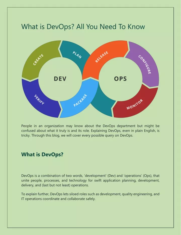 what is devops all you need to know