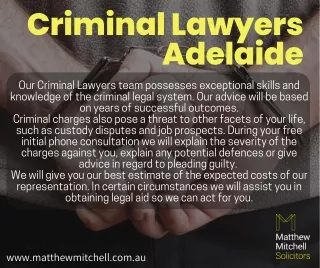 Criminal Lawyers Adelaide