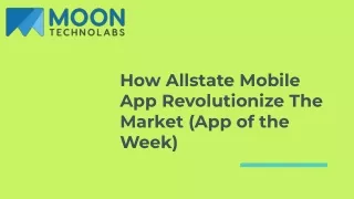 how allstate mobile app revolutionize the market