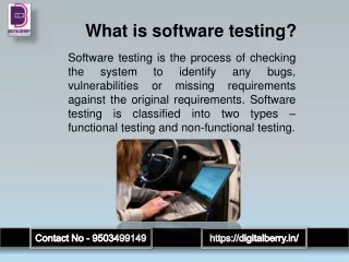 what is software testing