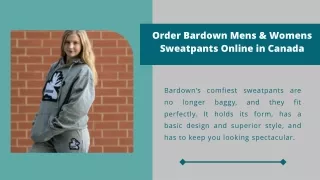 Order Bardown Mens & Womens Sweatpants Online in Canada