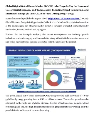 global digital out of home market dooh