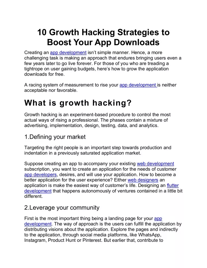 10 growth hacking strategies to boost your