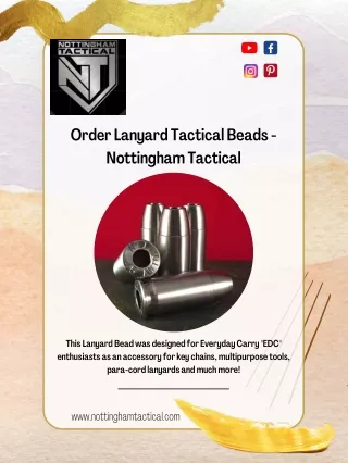 Order Lanyard Tactical Beads - Nottingham Tactical