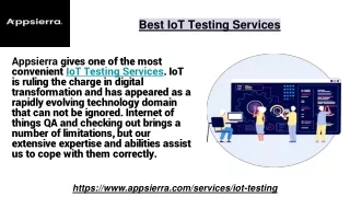 Best IoT Testing Services