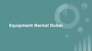 Equipment Rental Dubai