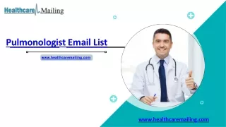 pulmonologist email list
