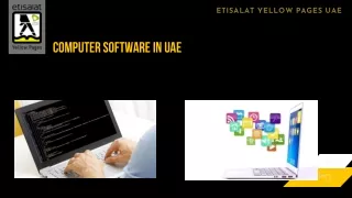 Computer Software in UAE