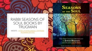 Rabbi Seasons of Soul Books By Trugman