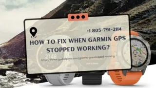 Garmin GPS Stopped Working? Instant Fix 1-8057912114 Garmin Helpline