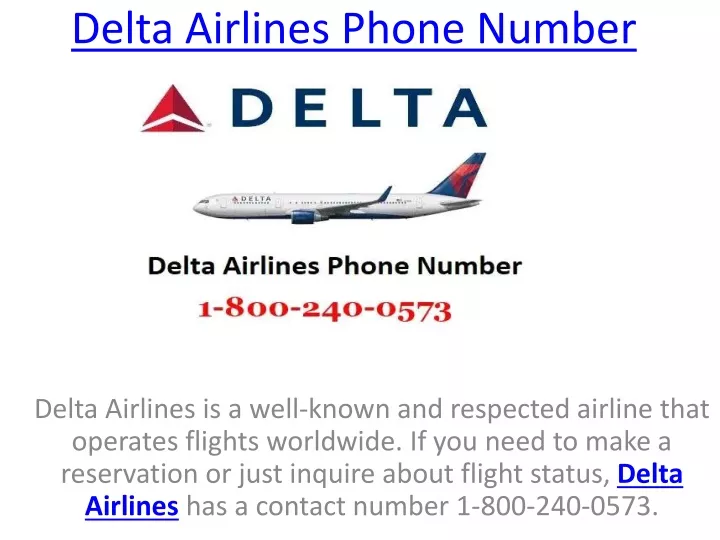 delta airlines phone number