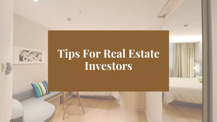 tips for real estate investors