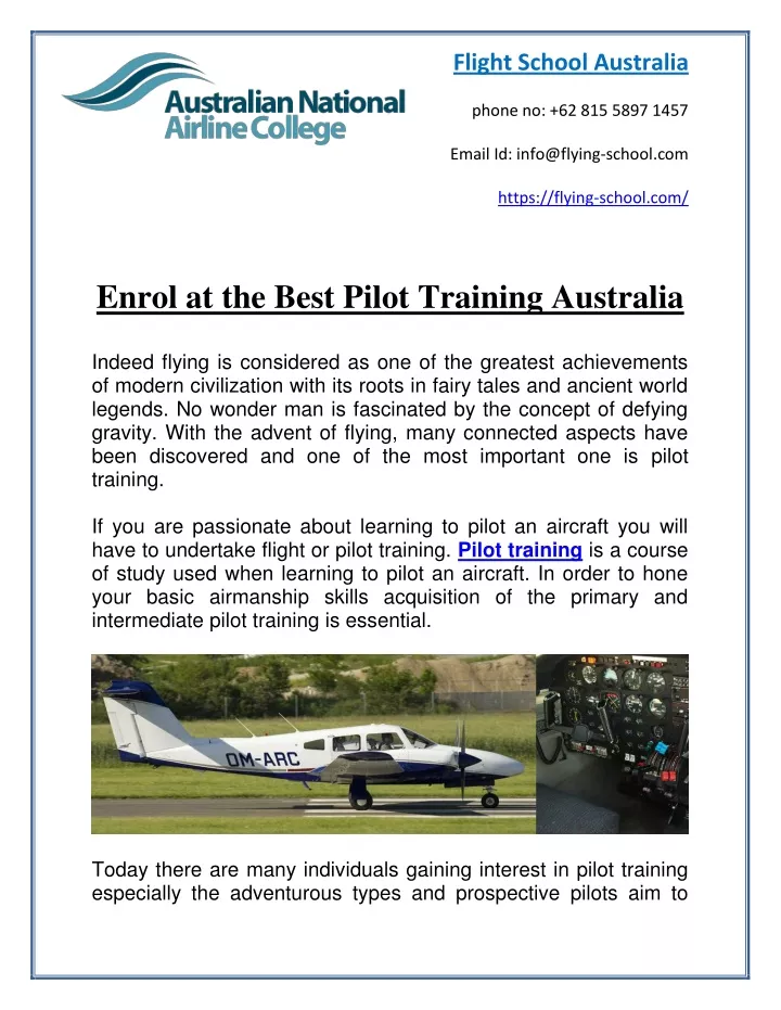 flight school australia